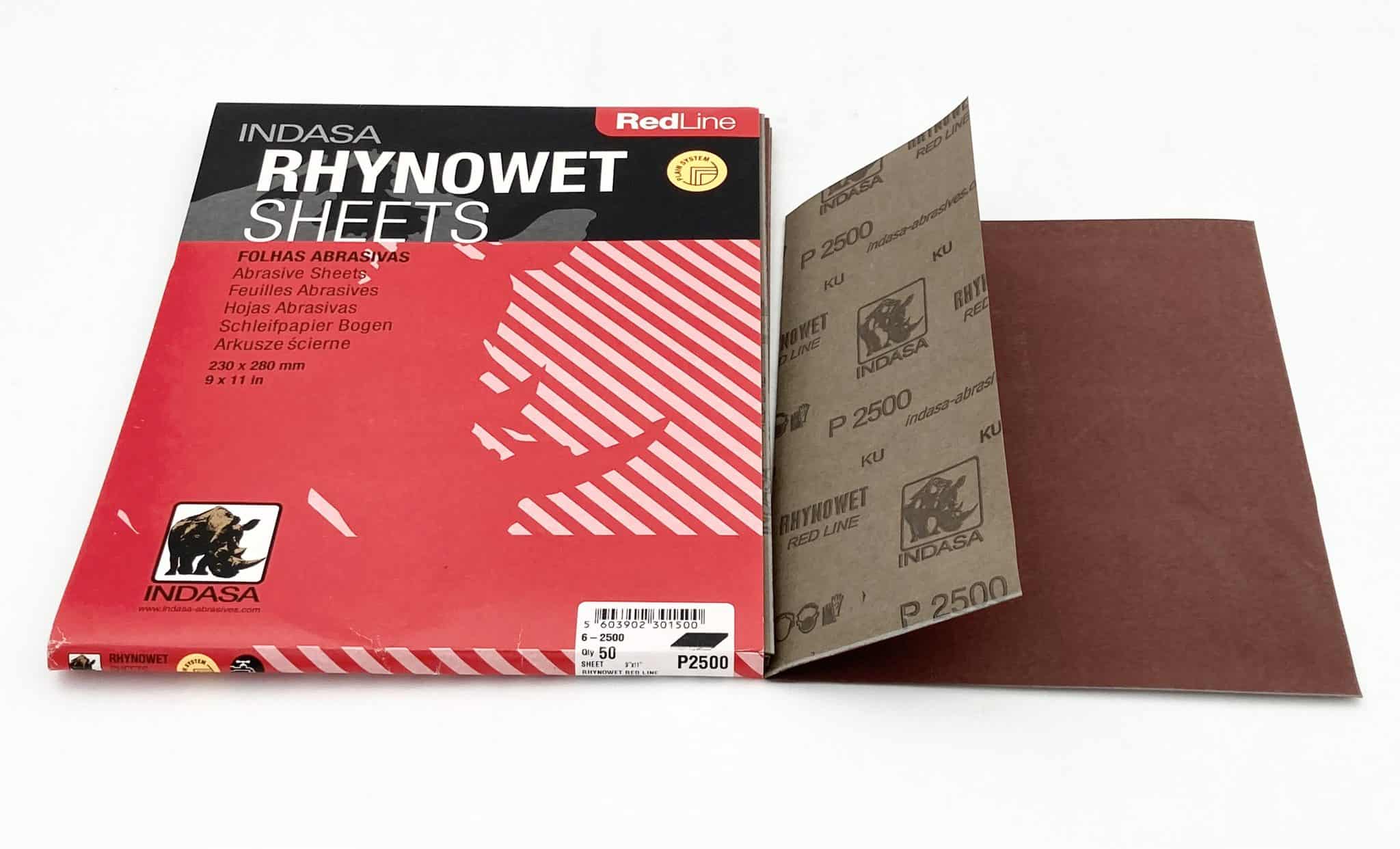 RHYNOWET 11X 9 WET/DRY SHEETS 2500 GRIT (50 PK) 2