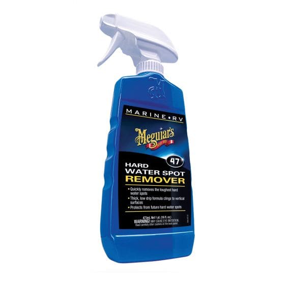 Meguiar’s® M4716 Hard Water Spot Remover, 16 oz Spray Bottle, Light Milky Blue