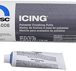 USC® Icing® 26006 Pourable Brushable Polyester Finishing Putty, 24 fl-oz Tube, Liquid