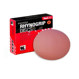INDASA 6″ RHYNOGRIP 60 GRIT REDLINE SOLID VELCRO SANDING DISCS