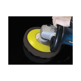 The Ultra Finishing™ 11312 Buffing Pad, 8 in Overall Dia, Hook and Loop, Black Wizards