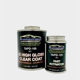 TAPD 2K HIGH GLOSS Professional Clear Coat Pint Kit w/FAST Activator (4:1)