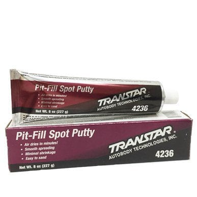 TRANSTAR® 4236 Pit-Fill Spot Putty, 8 oz Tube, Beige, Liquid