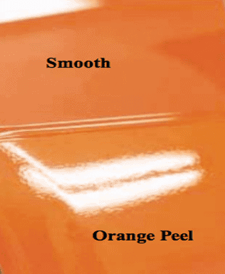 Orange peel vs Non Orange peel