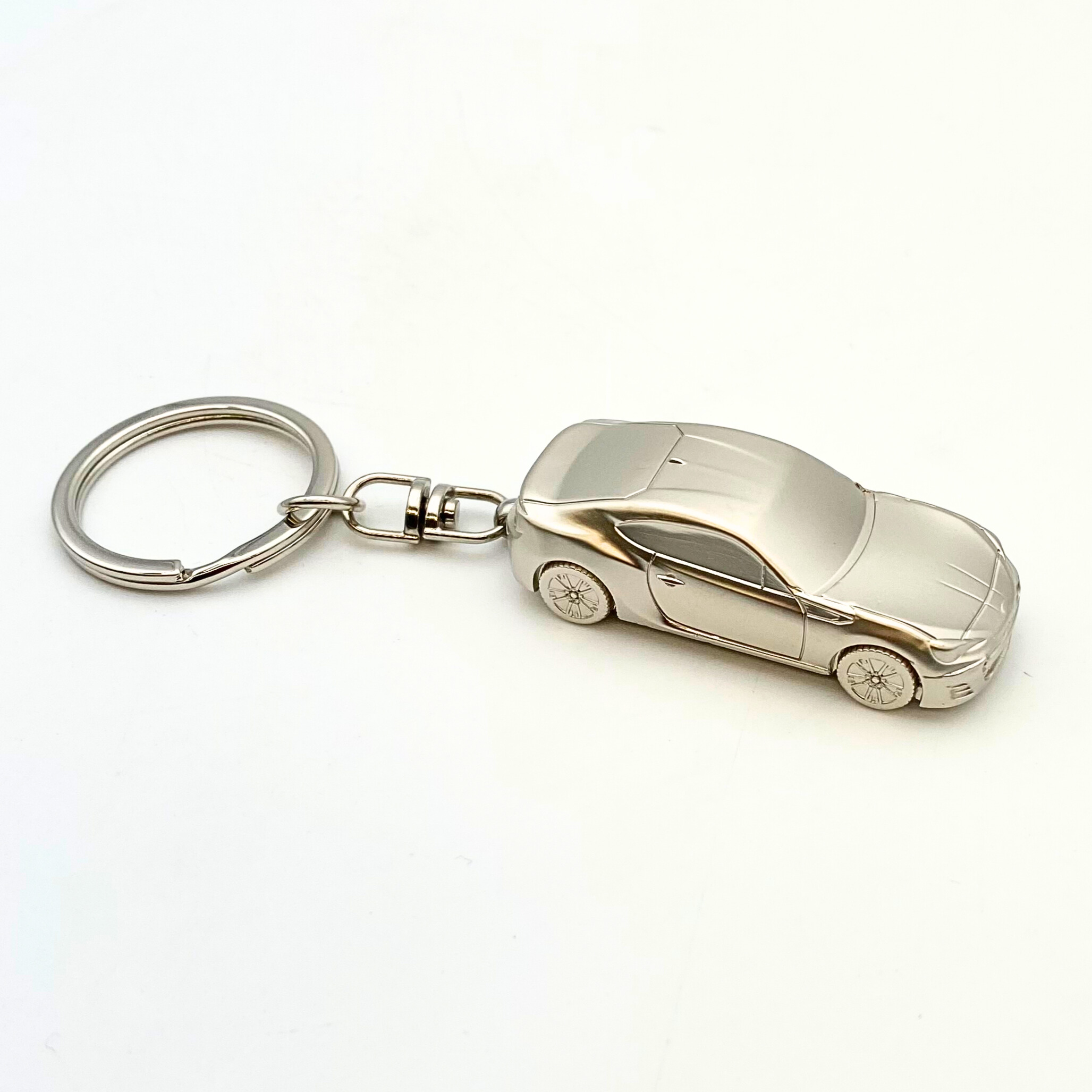 Creative Car Logo Keychain - 3D Chrome Metal Key Ring Gift