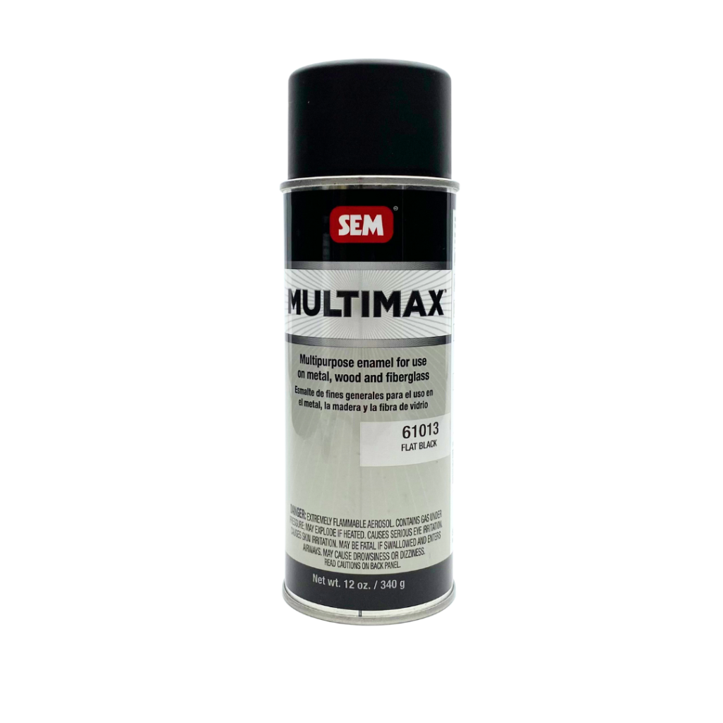 SEM FLAT BLACK MULTIMAX AEROSOL SPRAY CAN 61013 The Auto Paint Depot