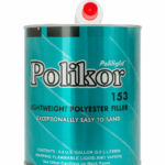 Polikor 153 lightweight polyester filler can – 0.8 gallon automotive body filler